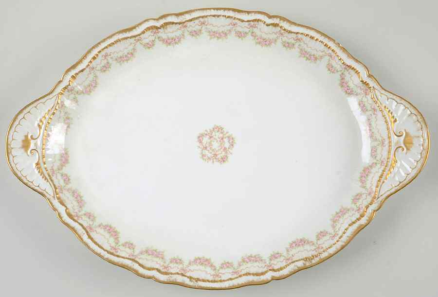 Schleiger 842 18" Oval Serving Platter by Haviland-1