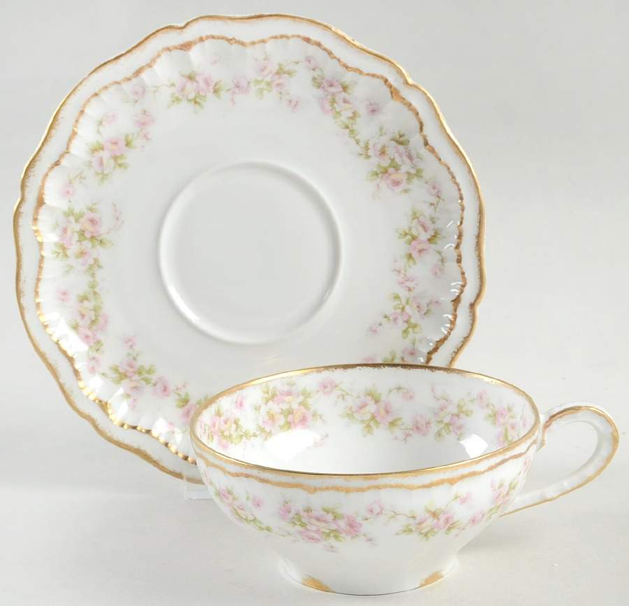 Schleiger 844 Oversized Cup & Saucer Set by Haviland-1