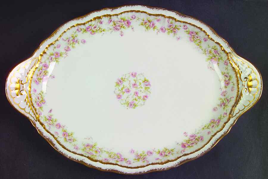 Schleiger 844 10" Oval Serving Platter by Haviland-1