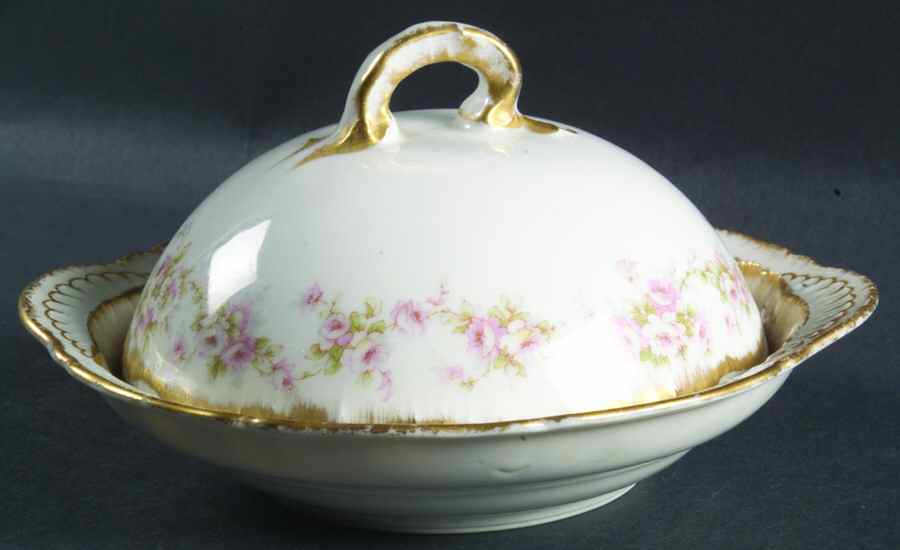 Schleiger 844 Round Covered Butter by Haviland-1