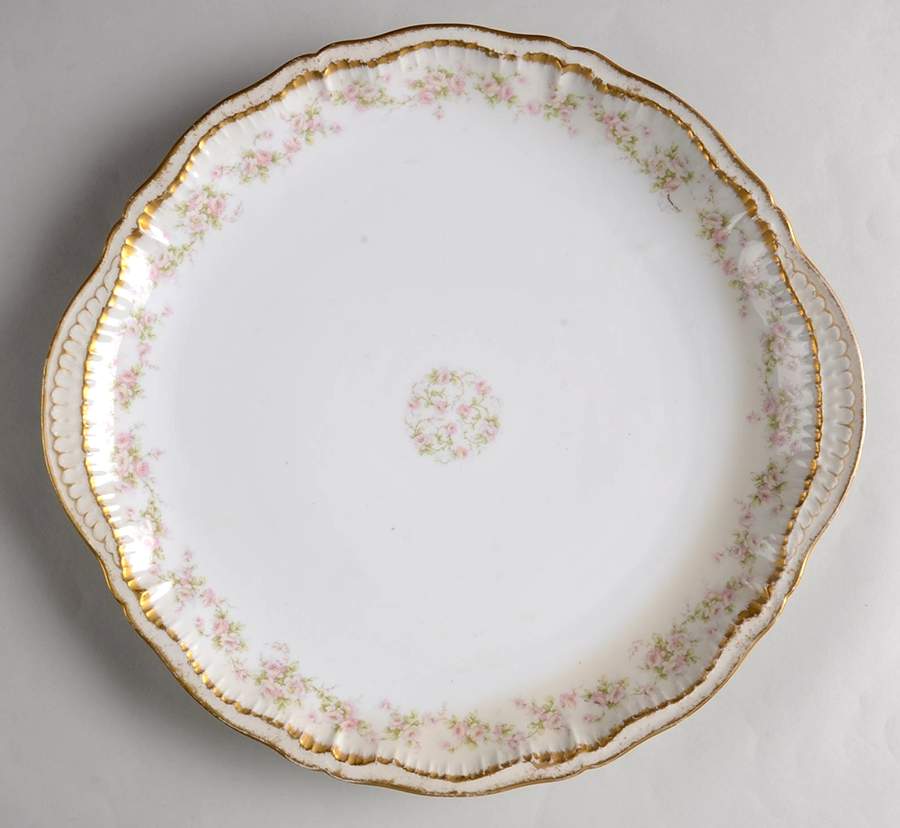 Schleiger 844 Handled Cake Plate by Haviland-1