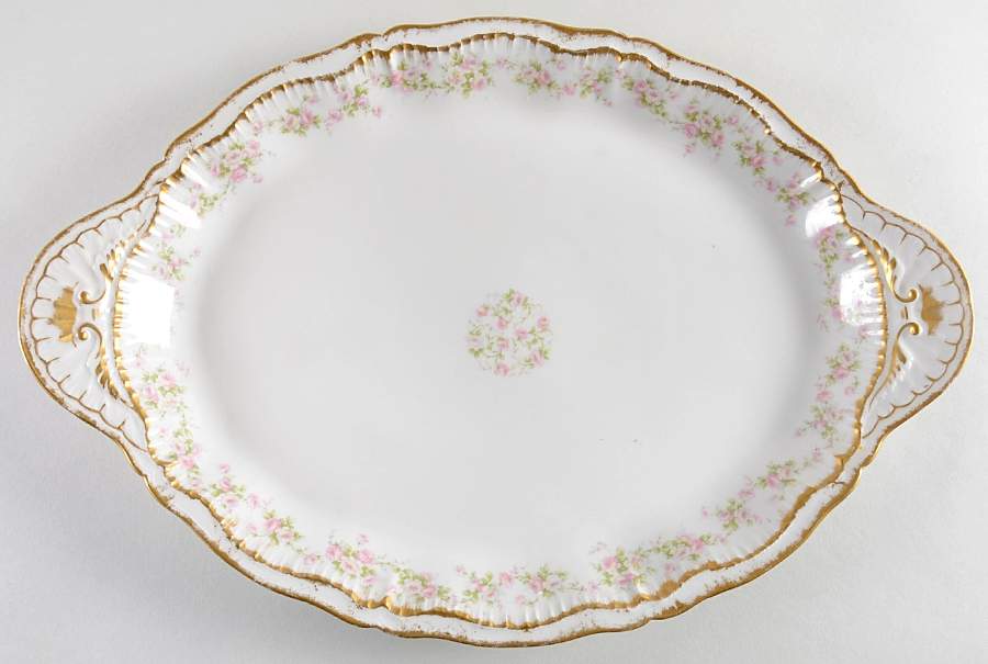 Schleiger 844 16" Oval Serving Platter by Haviland-1
