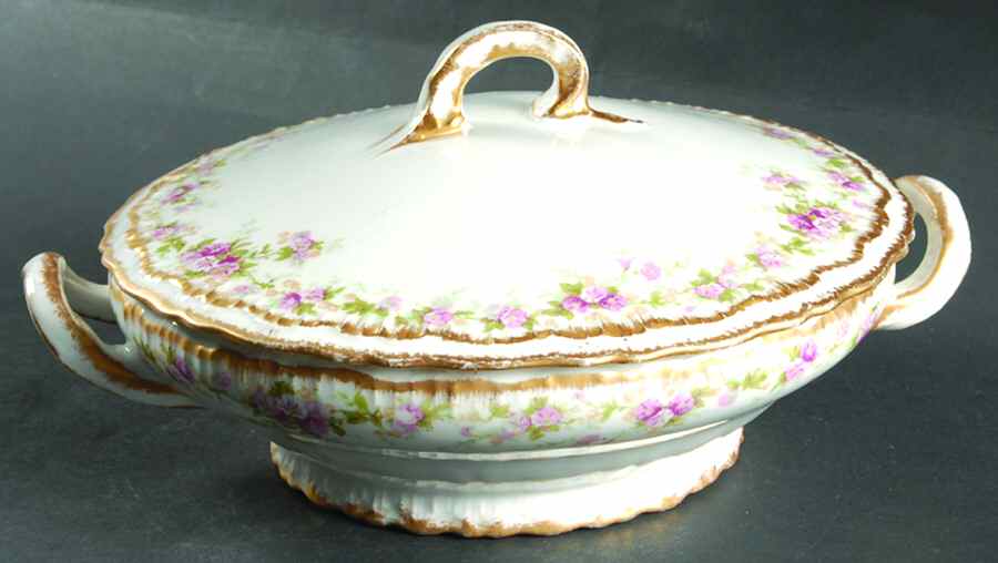 Schleiger 855A Oval Covered Vegetable by Haviland-1