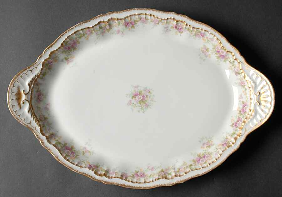 Schleiger 855A 14" Oval Serving Platter by Haviland-1
