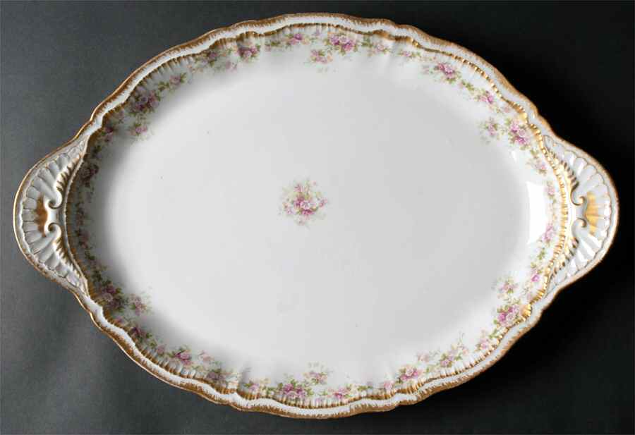 Schleiger 855A 18" Oval Serving Platter by Haviland-1