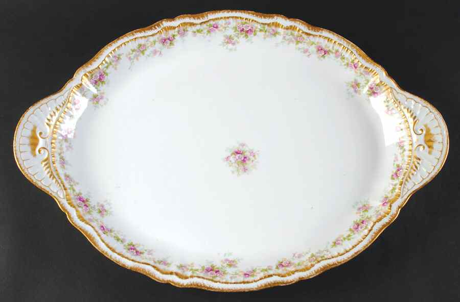Schleiger 855A 16" Oval Serving Platter by Haviland-1