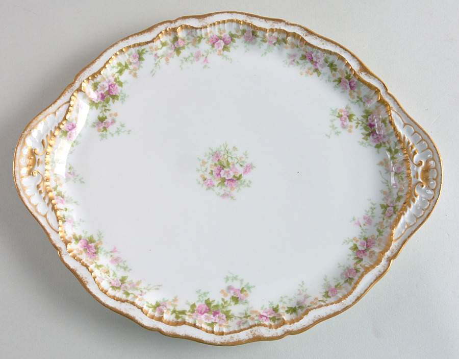 Schleiger 855A Handled Cake Plate by Haviland-1