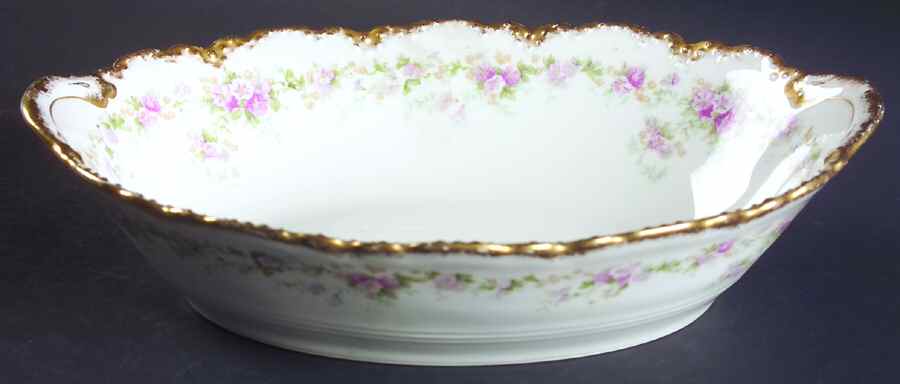 Schleiger 855b 10" Oval Vegetable Bowl by Haviland-1