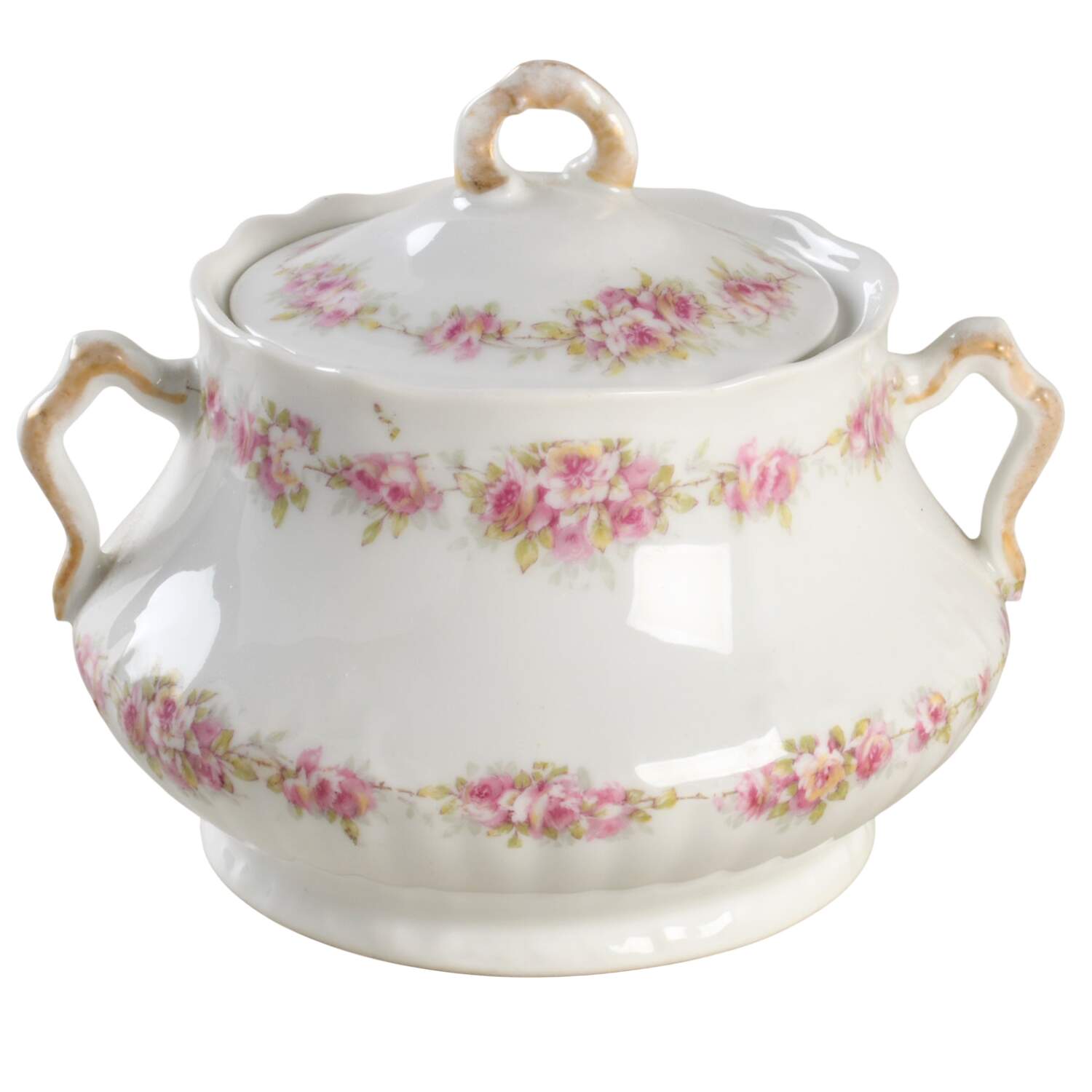 Schleiger 856a Sugar Bowl & Lid by Haviland-1
