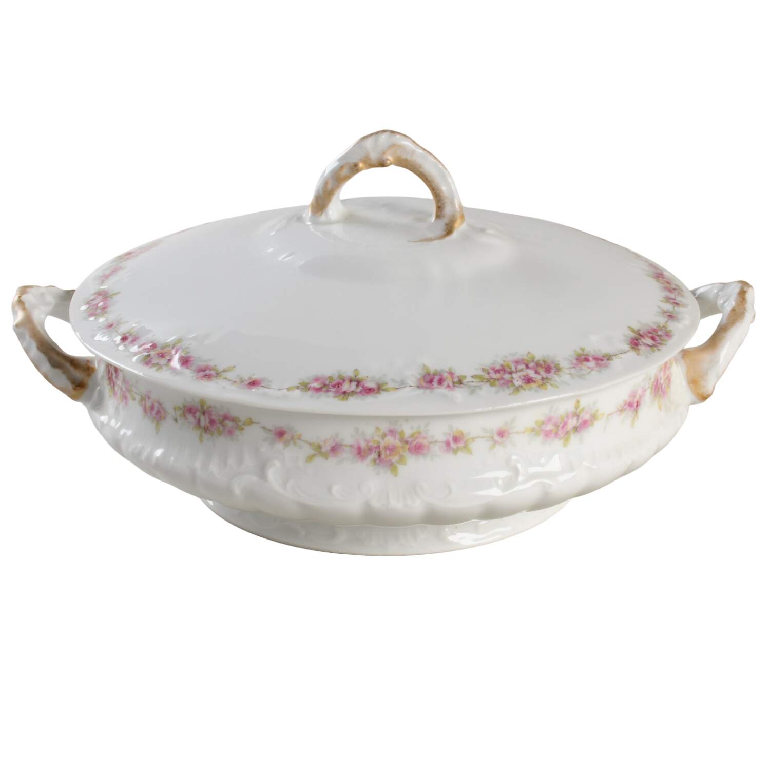 Schleiger 856a Round Covered Vegetable by Haviland-1