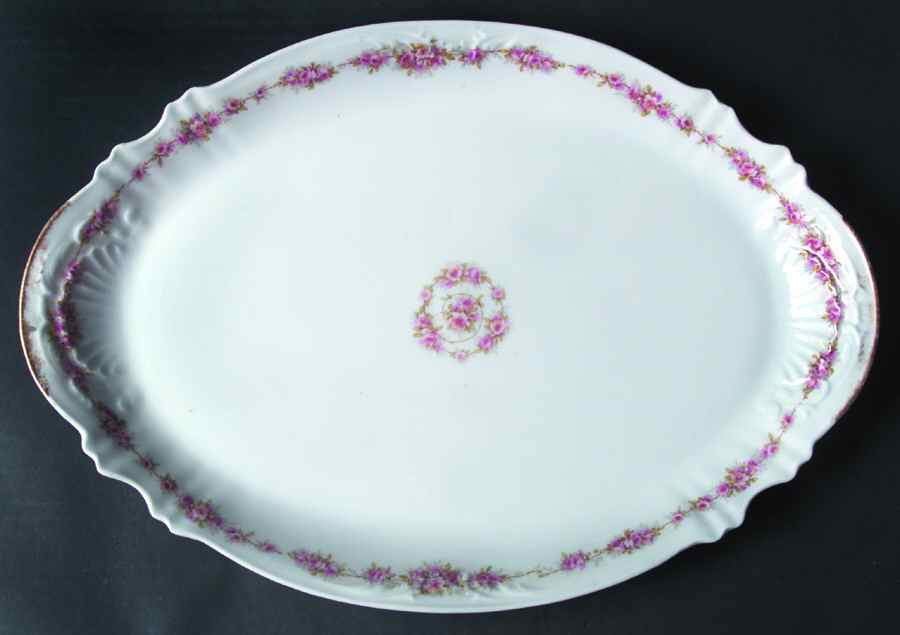 Schleiger 856a 15" Oval Serving Platter by Haviland-1