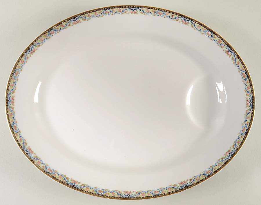 Schleiger 858 15" Oval Serving Platter by Haviland-1
