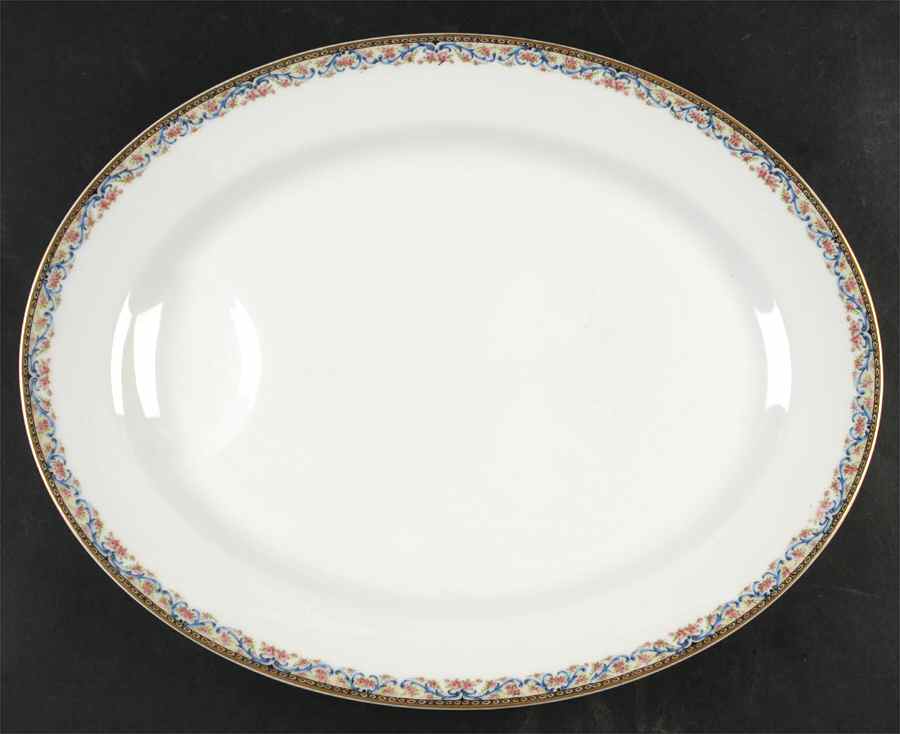 Schleiger 858 16" Oval Serving Platter by Haviland-1