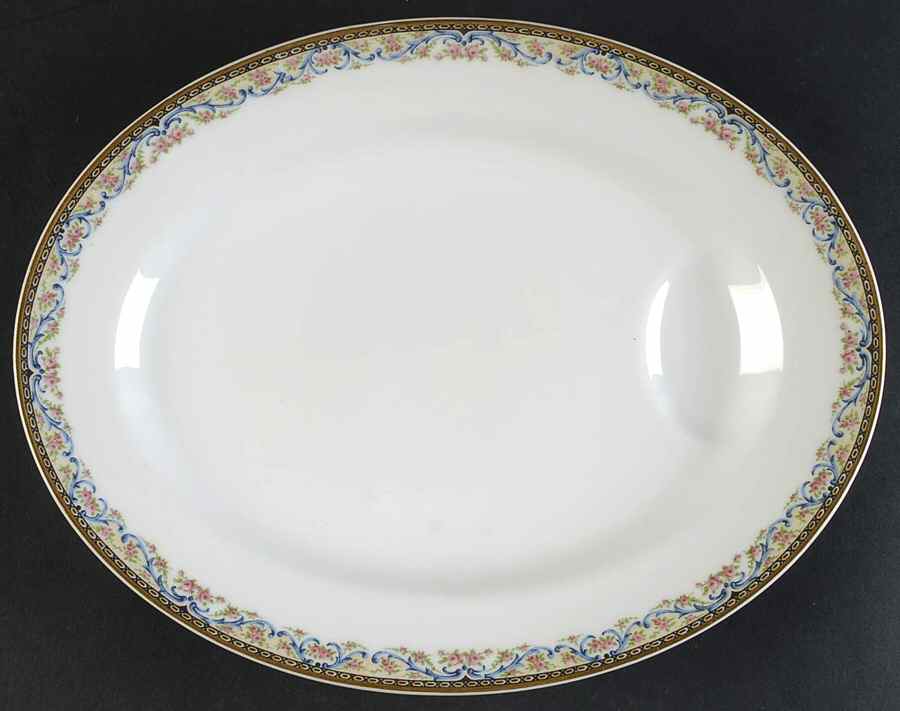 Schleiger 858 11" Oval Serving Platter by Haviland-1
