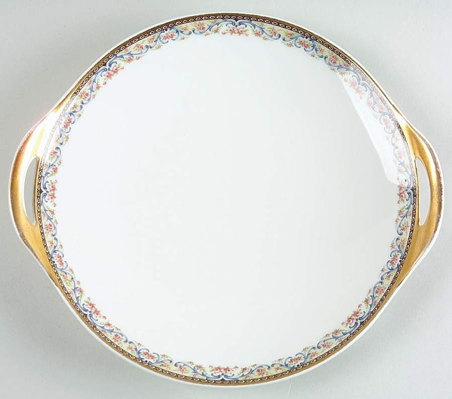 Schleiger 858 Handled Cake Plate by Haviland-1
