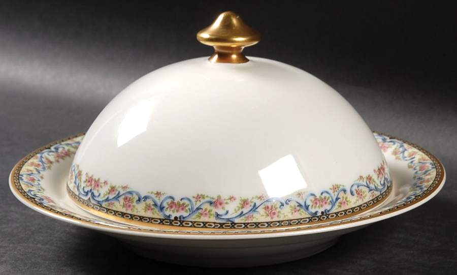 Schleiger 858 Round Covered Butter by Haviland-1
