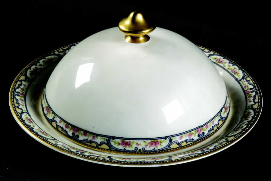 Schleiger 859 Round Covered Butter by Haviland-1