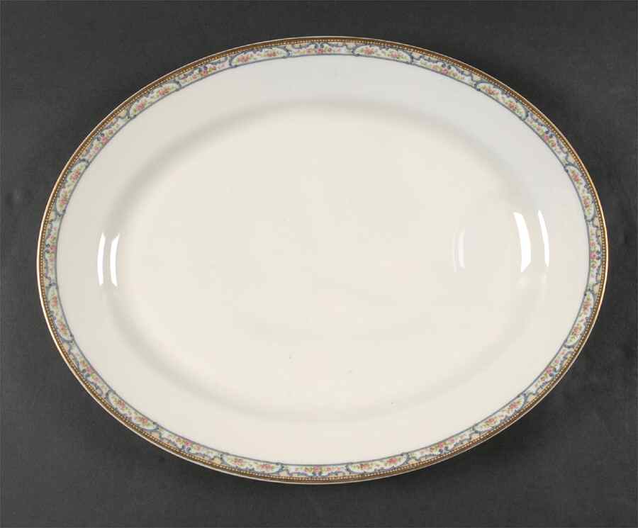 Schleiger 859 15" Oval Serving Platter by Haviland-1