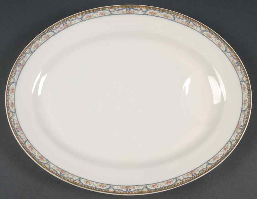 Schleiger 859 13" Oval Serving Platter by Haviland-1