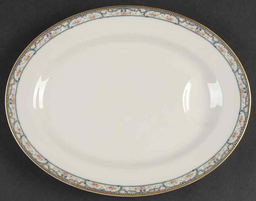 Schleiger 859 11" Oval Serving Platter by Haviland-1