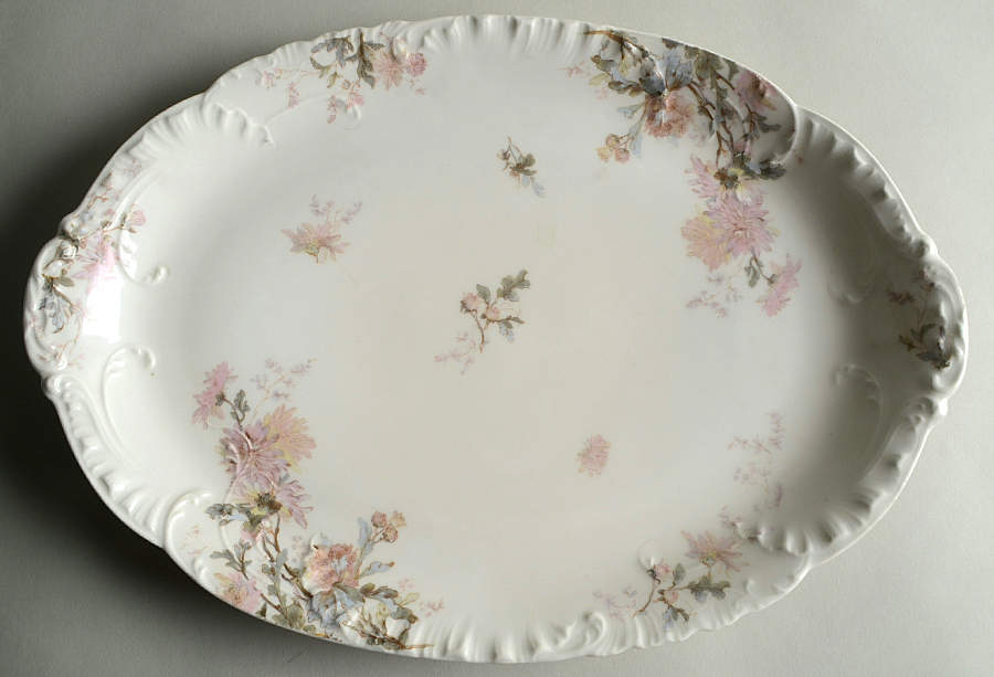 Schleiger 86 15" Oval Serving Platter by Haviland-1