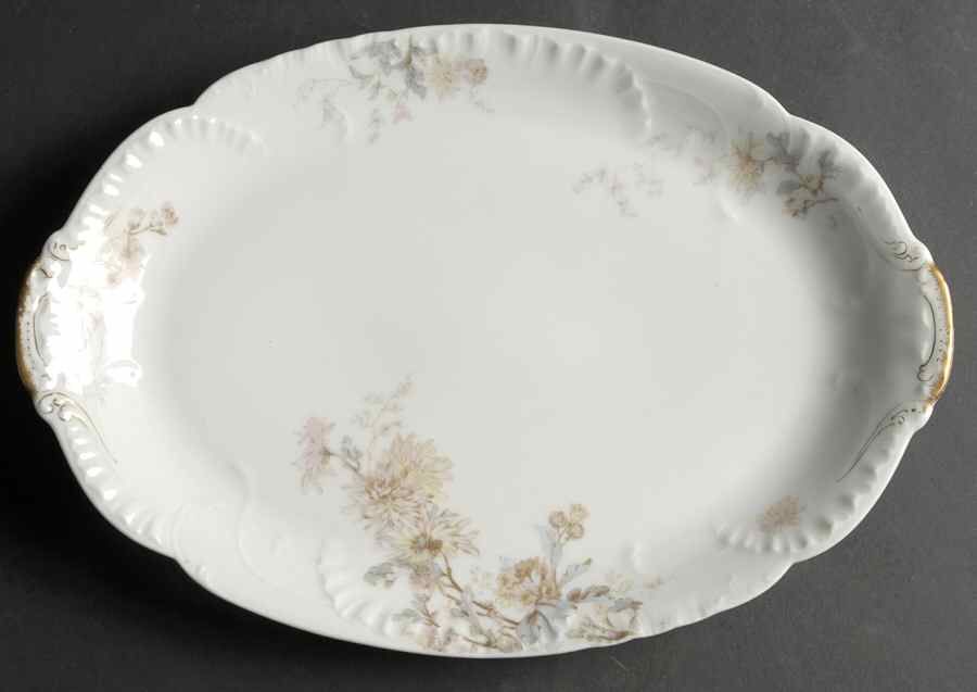 Schleiger 86 13" Oval Serving Platter by Haviland-1