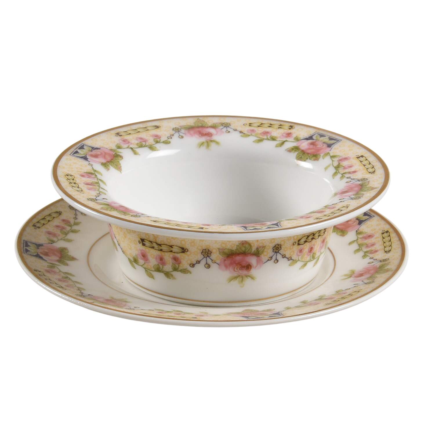 Schleiger 860 Ramekin & Saucer Set by Haviland-1
