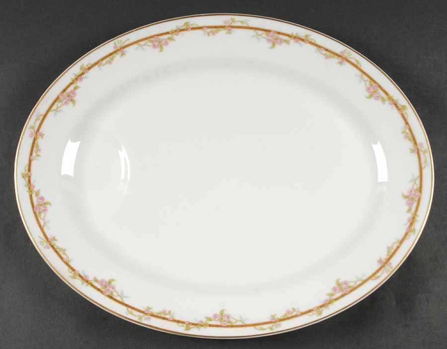 Schleiger 861 15" Oval Serving Platter by Haviland-1