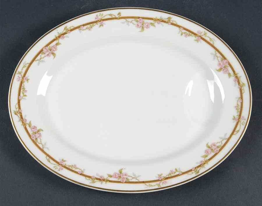 Schleiger 861 11" Oval Serving Platter by Haviland-1
