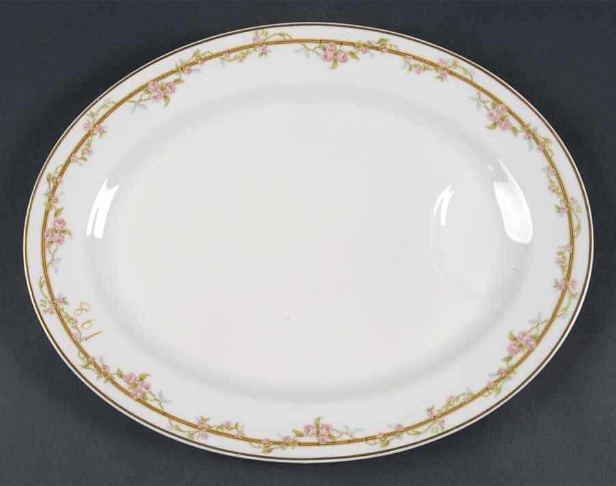 Schleiger 861 13" Oval Serving Platter by Haviland-1