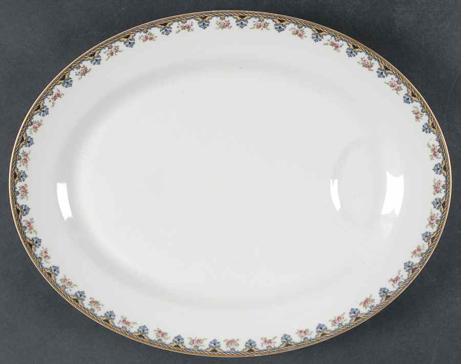Schleiger 862 16" Oval Serving Platter by Haviland-1