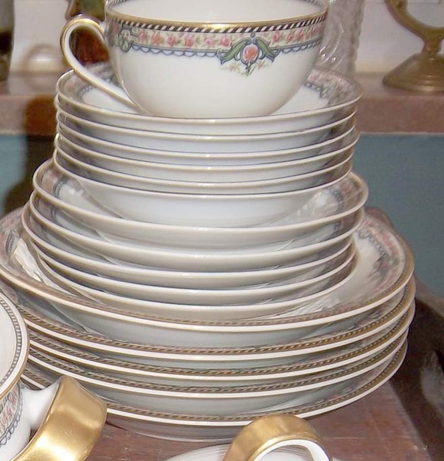 Schleiger 867 Footed Cup & Saucer Set by Haviland-1