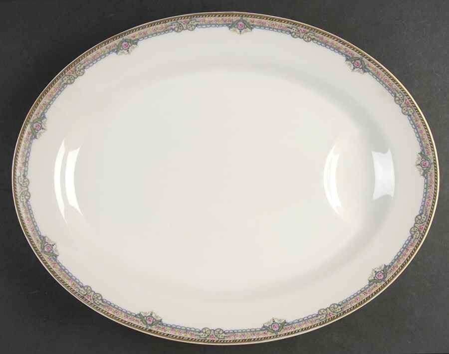 Schleiger 867 15" Oval Serving Platter by Haviland-1