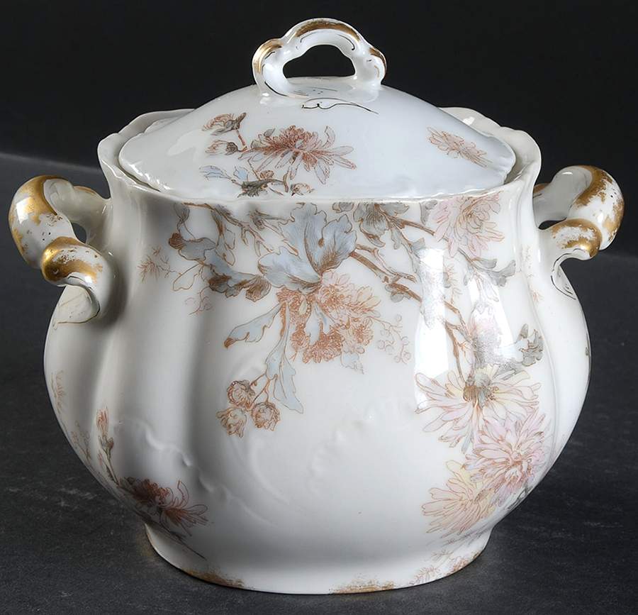 Schleiger 86A Oversize Sugar Bowl & Lid by Haviland-1