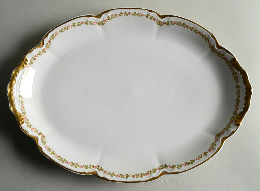 Schleiger 874B 14" Oval Serving Platter by Haviland-1