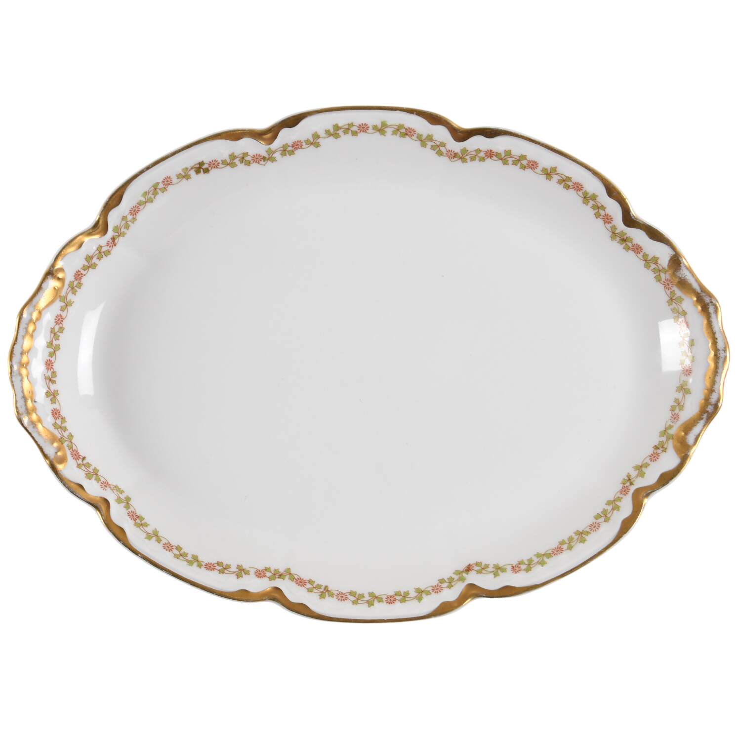 Schleiger 874B 11" Oval Serving Platter by Haviland-1