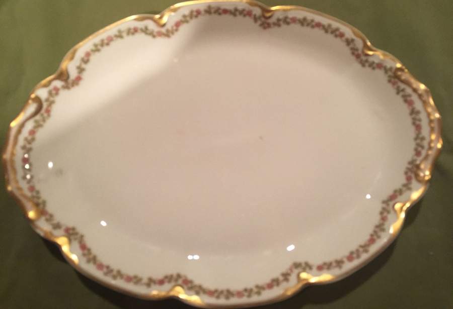 Schleiger 874B 18" Oval Serving Platter by Haviland-1