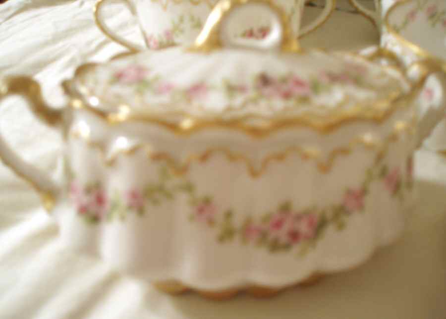 Schleiger 875 Sugar Bowl & Lid by Haviland-1