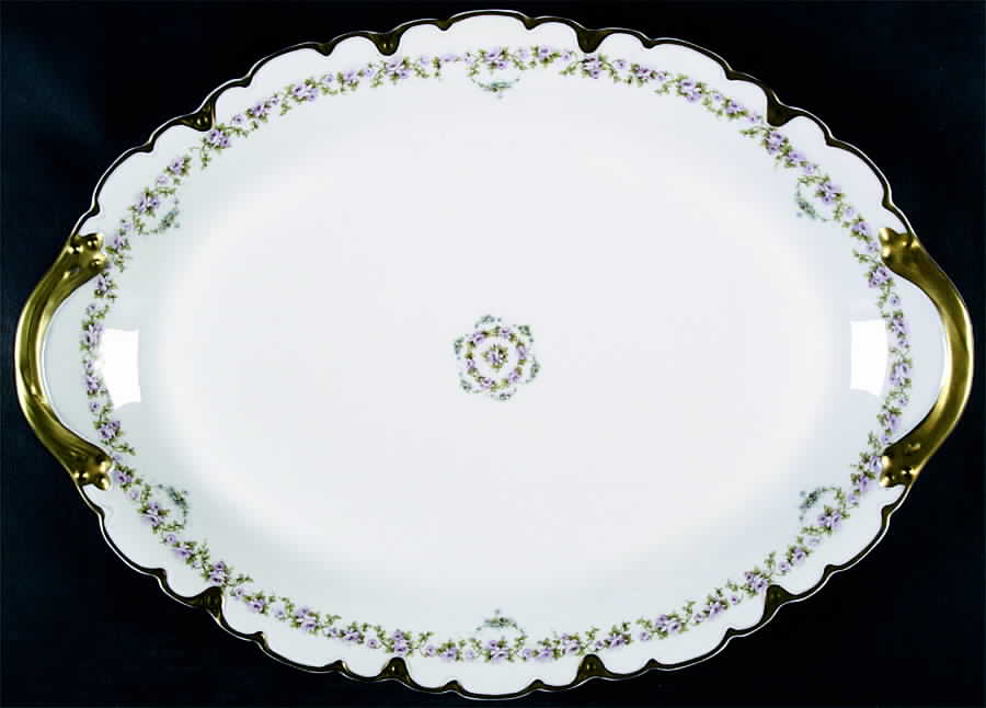 Schleiger 877 18" Oval Serving Platter by Haviland-1