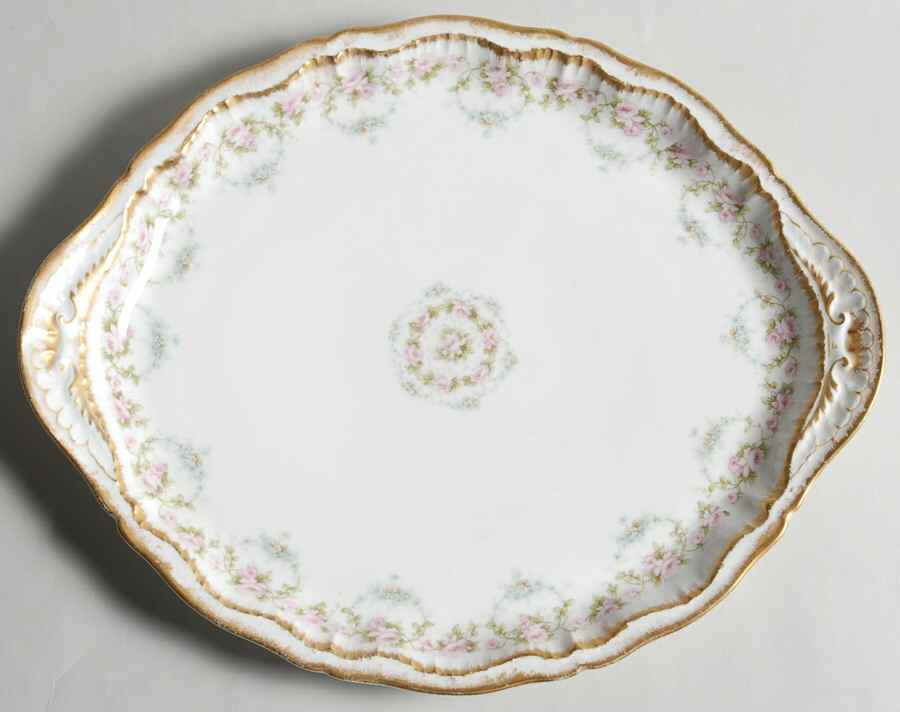 Schleiger 877C 11" Oval Serving Platter by Haviland-1