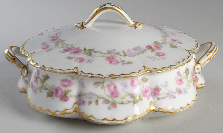 Schleiger 87C Round Covered Vegetable by Haviland-1