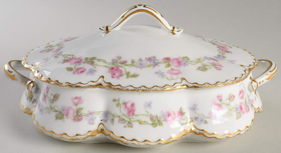 Schleiger 87C Oval Covered Vegetable by Haviland-1