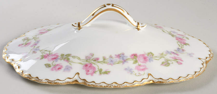 Schleiger 87C Lid for Oval Vegetable by Haviland-1