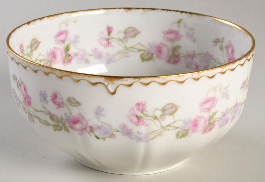 Schleiger 87C Cranberry Bowl by Haviland-1