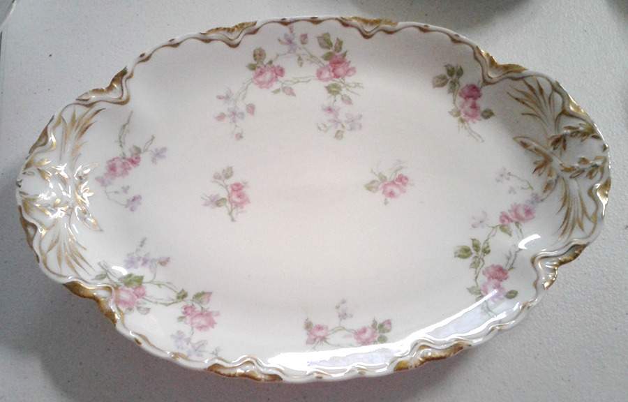 Schleiger 87D 11" Oval Serving Platter by Haviland-1