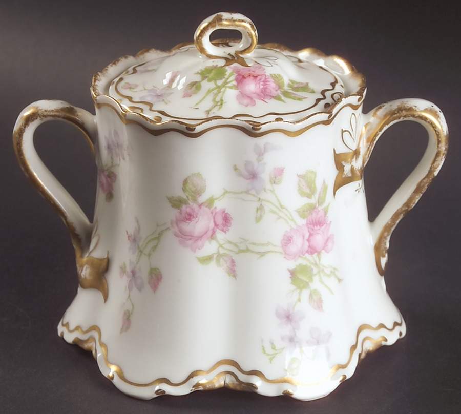 Schleiger 87D Sugar Bowl & Lid by Haviland-1