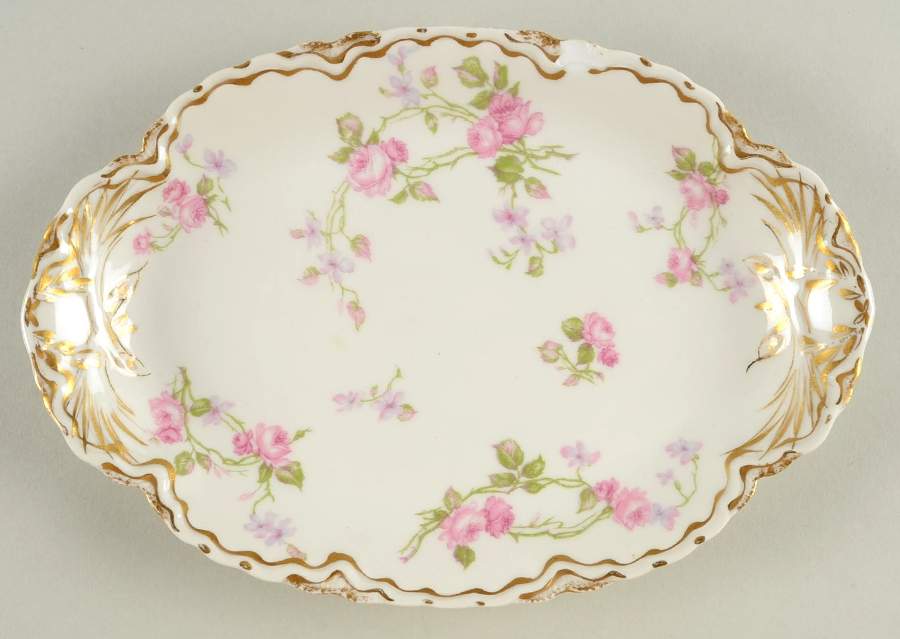 Schleiger 87D 9" Oval Serving Platter by Haviland-1