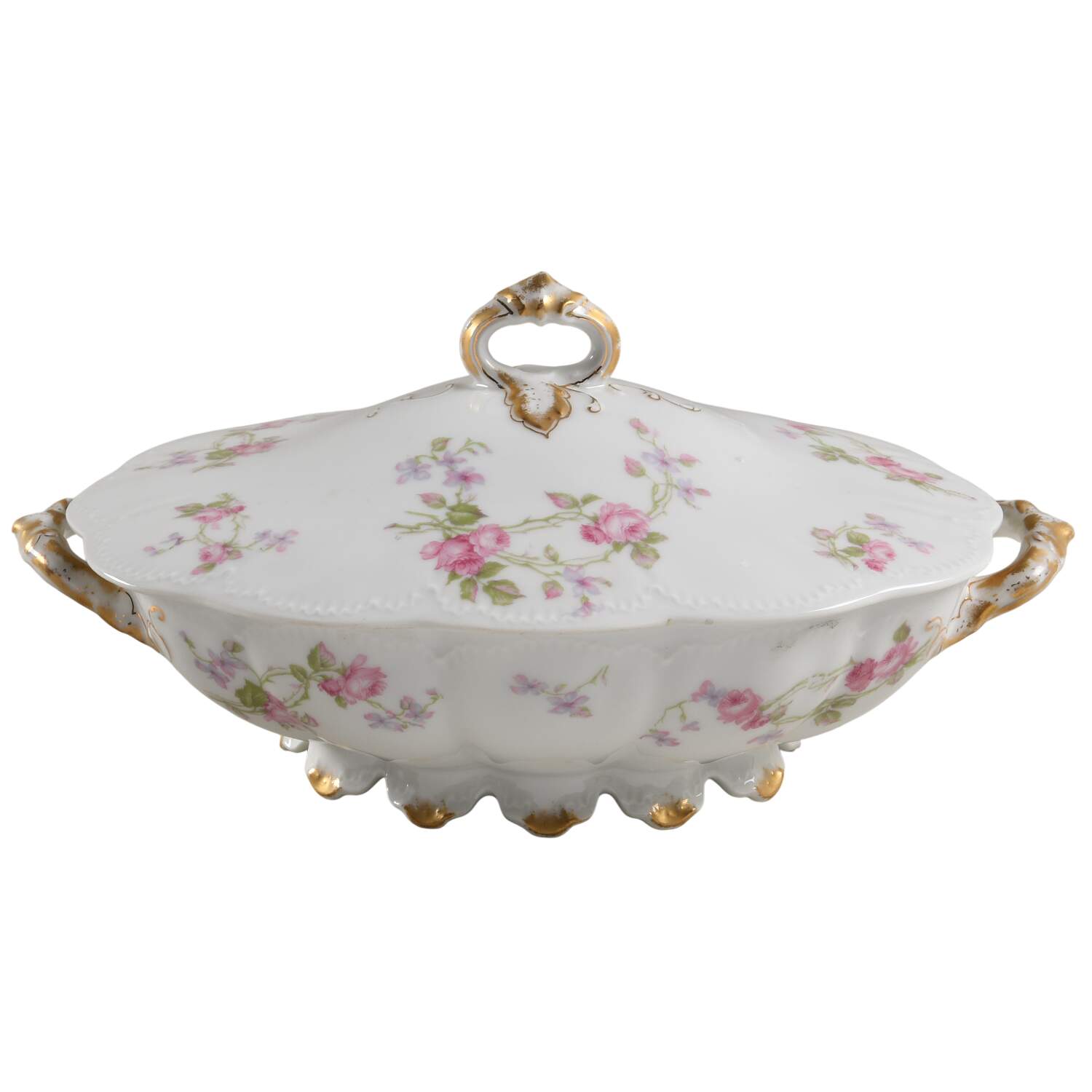 Schleiger 87H Oval Covered Vegetable by Haviland-1