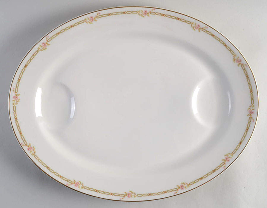 Schleiger 880 18" Oval Serving Platter by Haviland-1