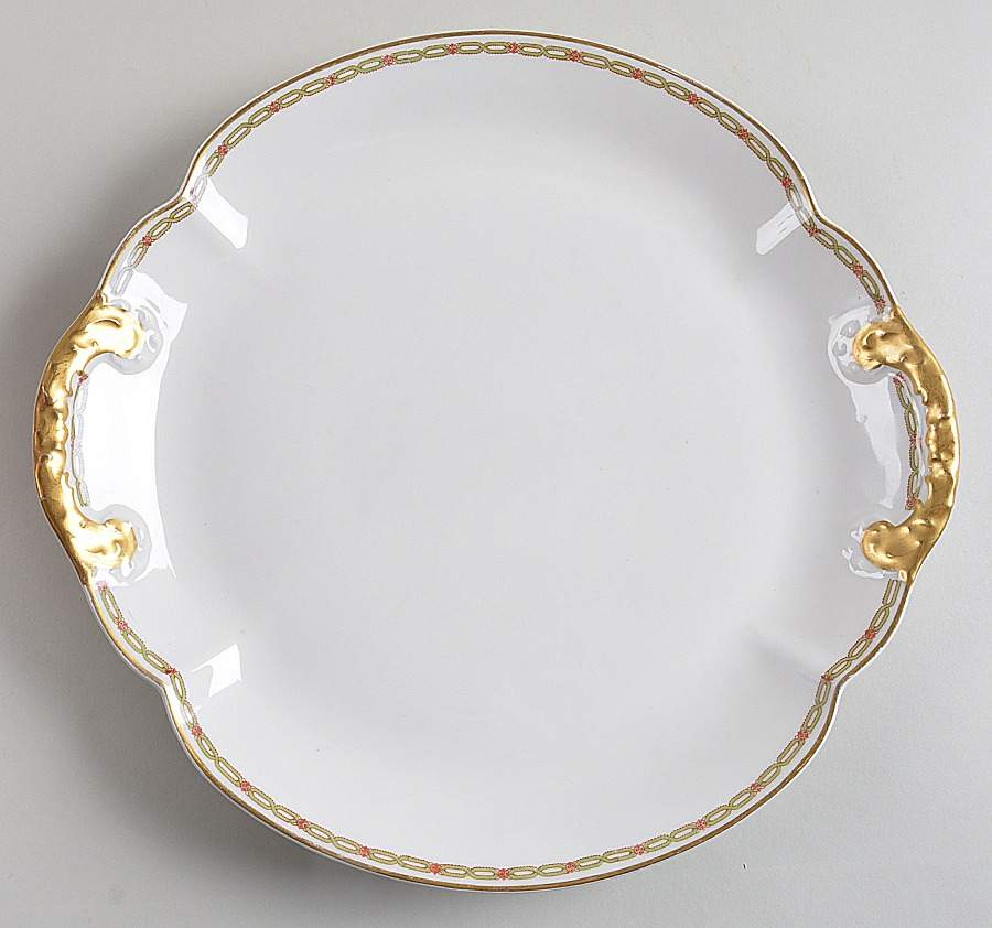 Schleiger 881 Handled Cake Plate by Haviland-1
